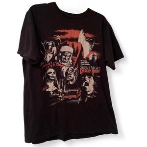 Rare Silent Night Deadly Night Horror Movie Tee – Vintage Cult Classic